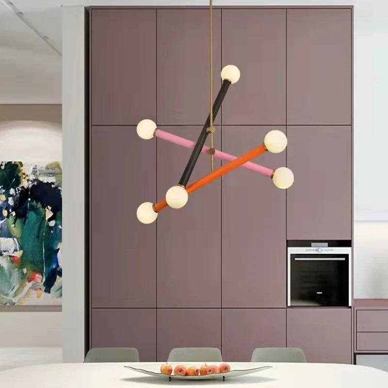 minimalist art deco chandelier for store suspended lighting