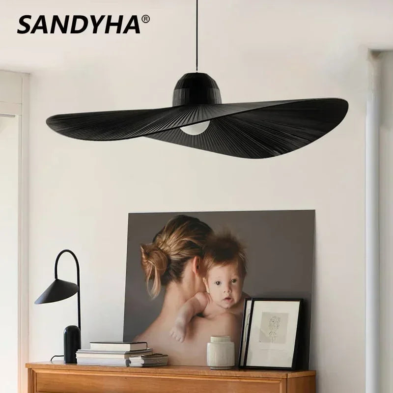 Vintage Scandinavian hat chandelier decor