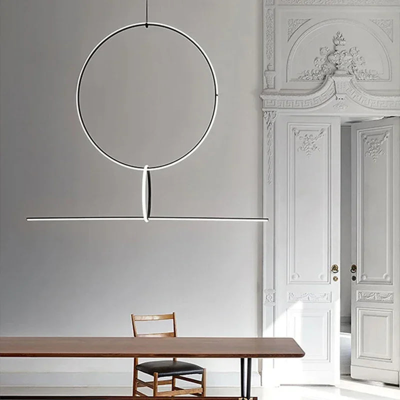 Nordic LED Chandelier, Luminous Elegance.