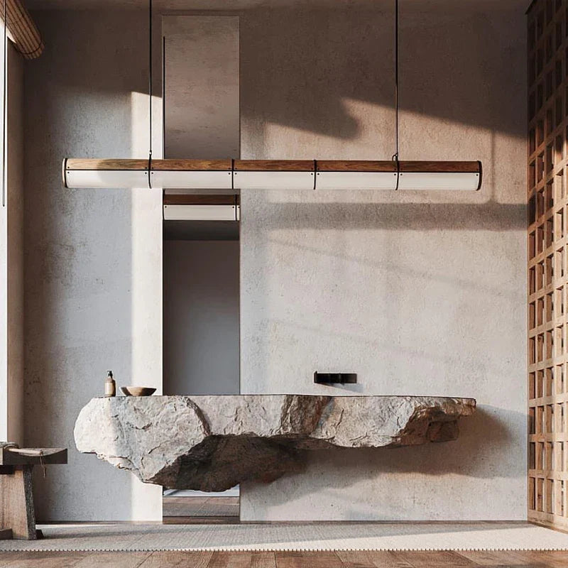 Creative Japanese Design Chandelier for Nordic Minimalist Lighting