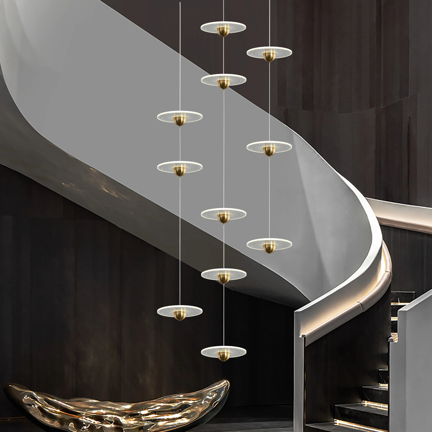 modern designer chandelier for contemporary interior lighting