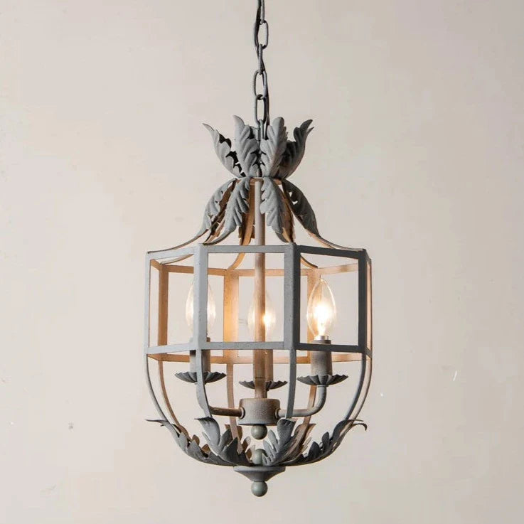 Rural Nordic vintage iron American loft style chandelier