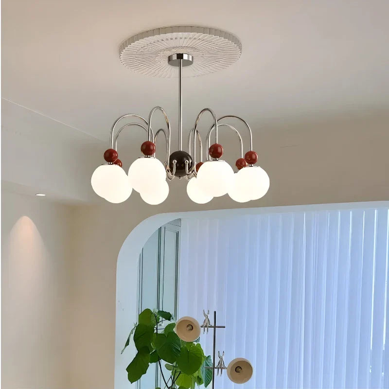 Vintage glass chandelier for elegant interior decoration