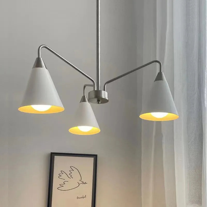 Elegant modern wrought iron pendant light