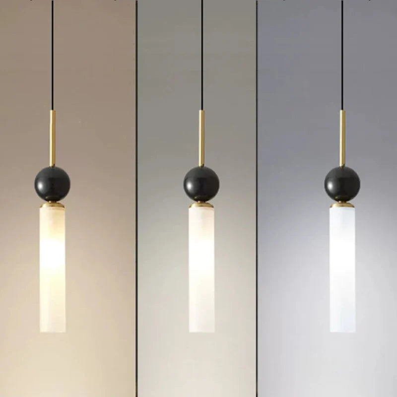 Modern suspended chandelier with decorative LED interior lighting