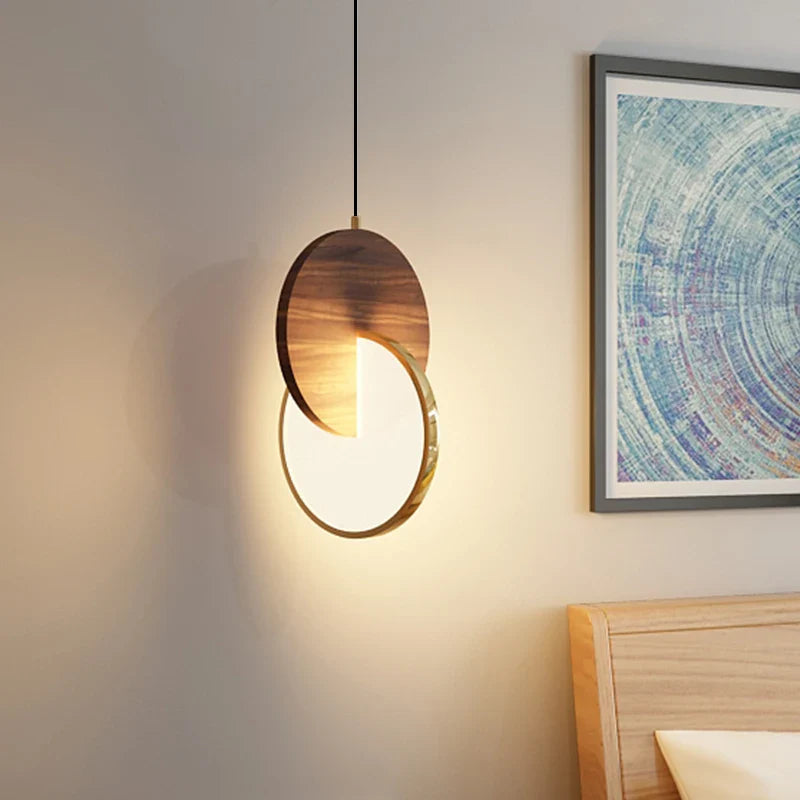 Nordic solid wood chandelier, modern Chinese style