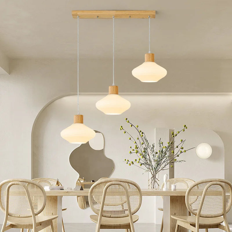 Elegant Nordic Wooden Design Chandelier
