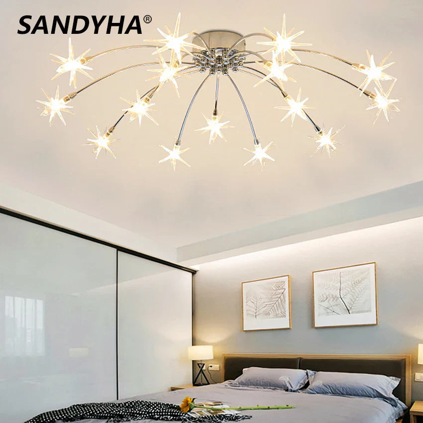 Elegant modern constellation pendant light