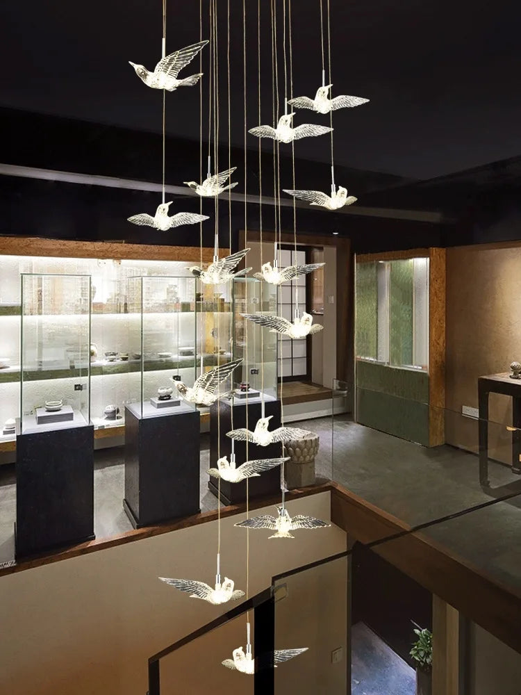 minimalist acrylic chandelier for modern interior lighting