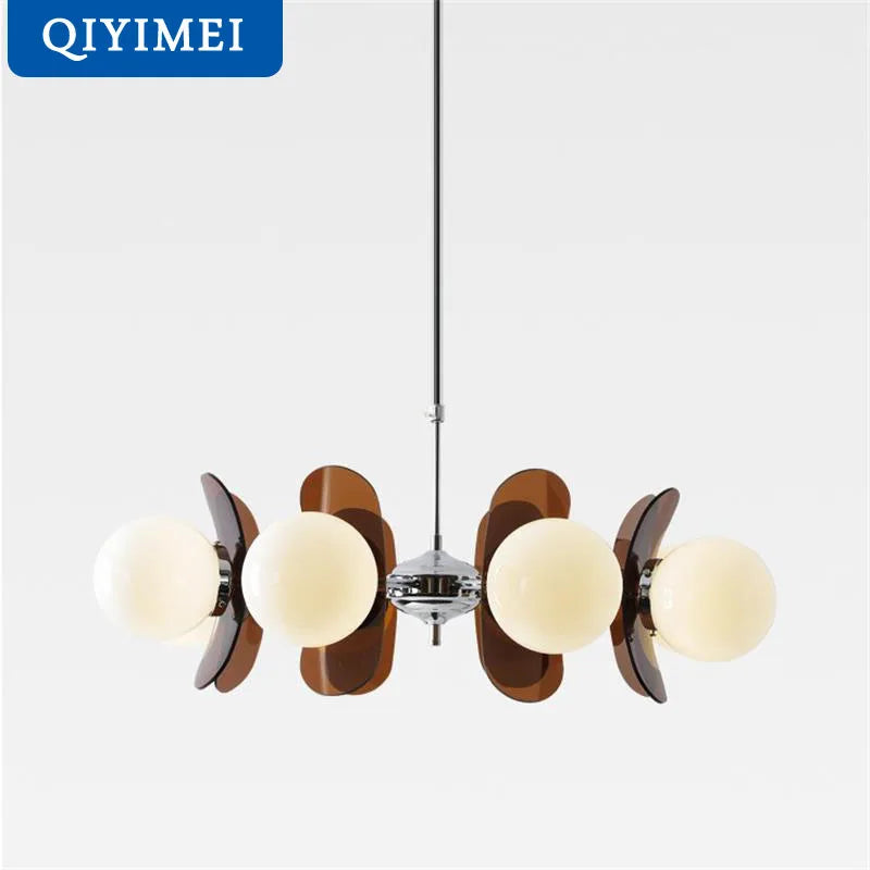 Contemporary Design Illuminated Pendant Chandelier