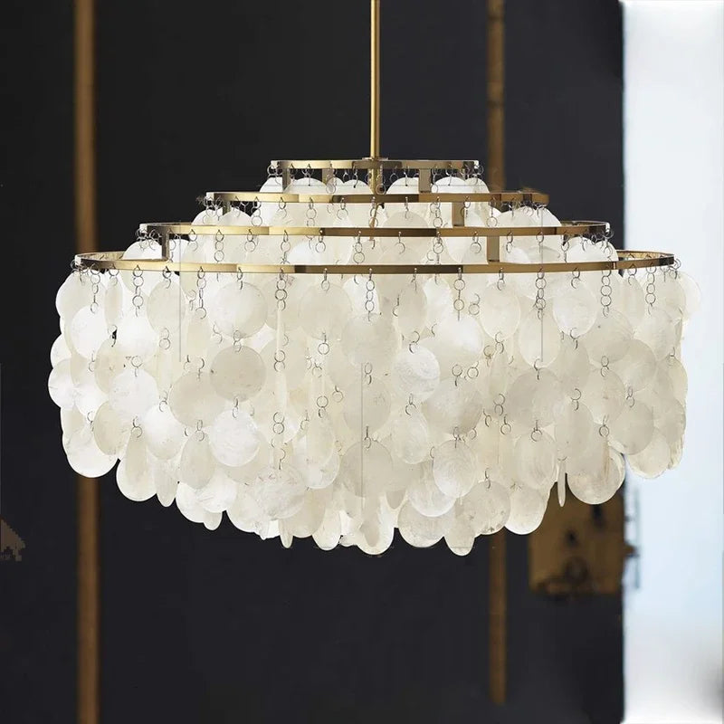 Retro seashell chandelier for modern interior decoration