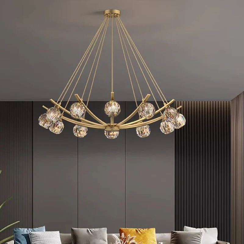 Modern LED pendant chandelier for decorative indoor lighting