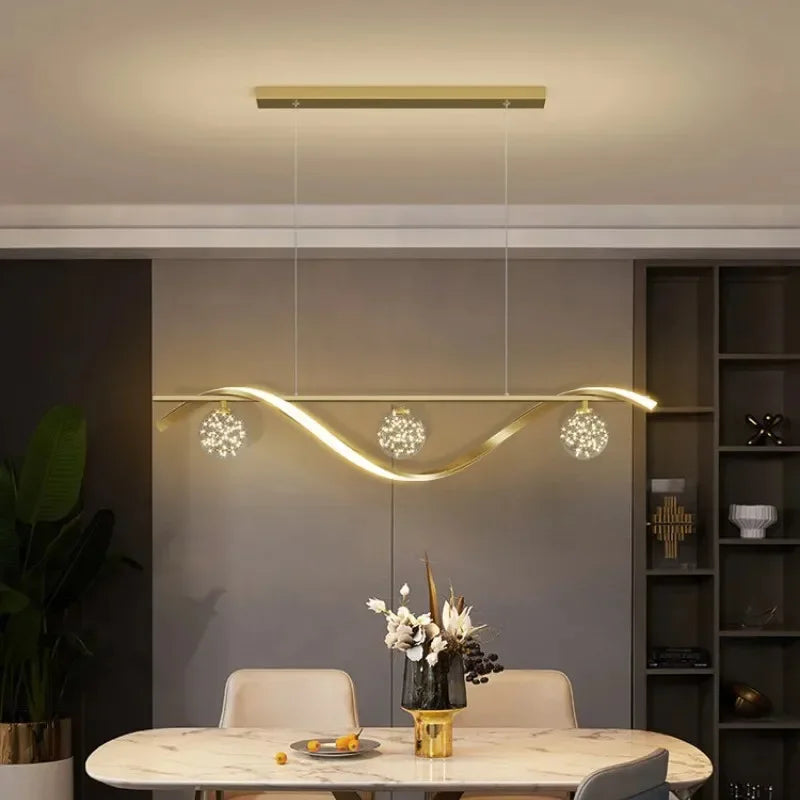 Elegant suspended design LED chandelier