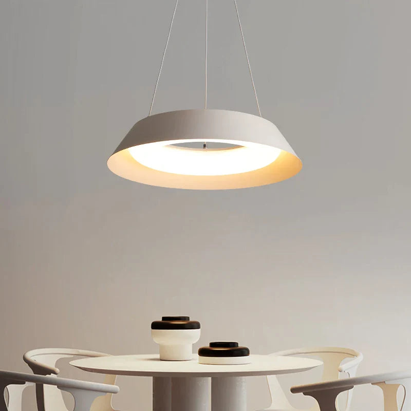 Modern Minimalist Creative Round Bar LED Chandelier