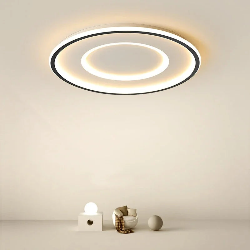 Sleek and bright modern chandelier