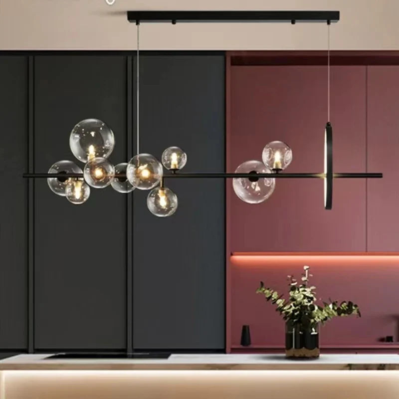 Nordic design glass chandelier for modern decorative lighting