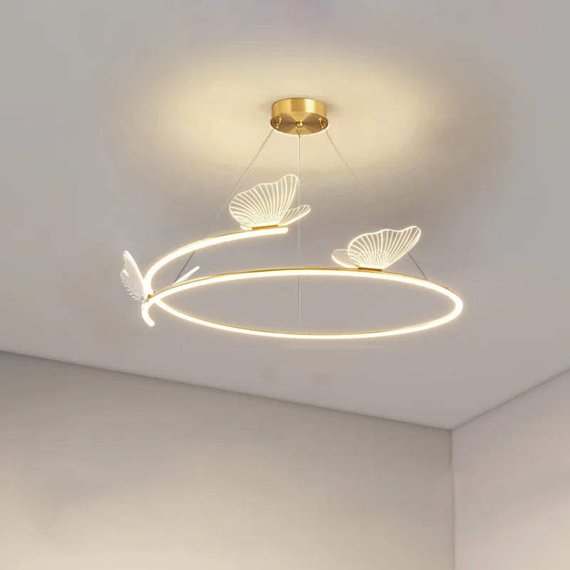 Modern Minimalist Butterfly LED Chandelier for Home Decoration