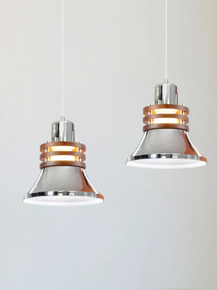 Solid silver-plated wooden chandelier for retro and modern interiors