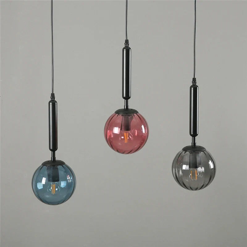 Vintage LED glass ball chandelier for modern decor