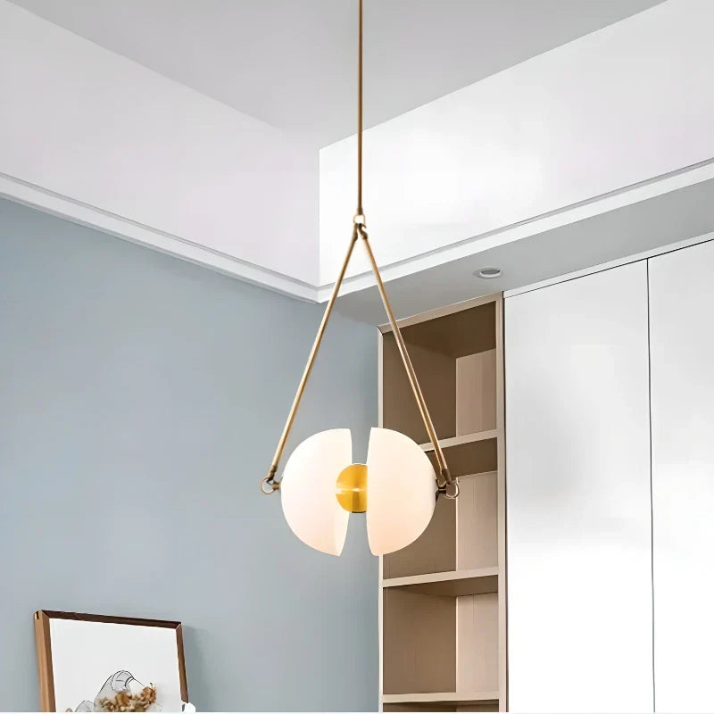 minimalist glass chandelier for modern and Nordic decor