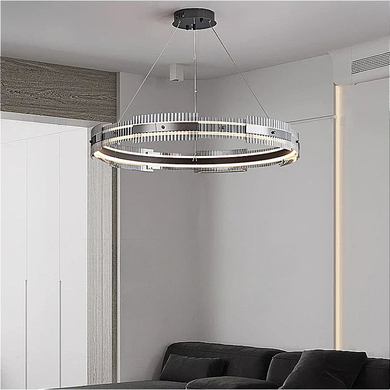 Italian luxury minimalist glass LED indoor lighting