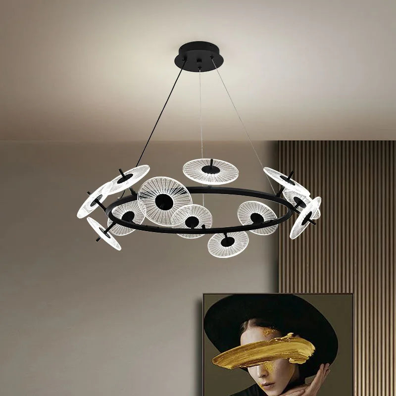 modern chandelier for interior lighting elegant design