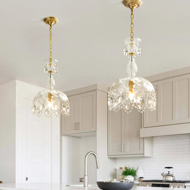 Vintage crystal chandelier for elegant home decor