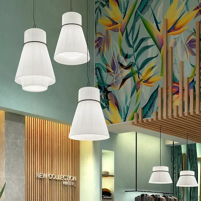 Modern Nordic Fabric Chandelier for Minimalist Interior Decoration