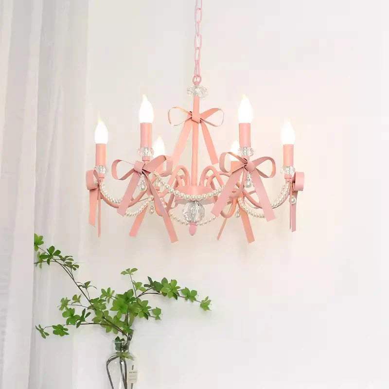 Cute romantic chandelier for children's room, light decoration