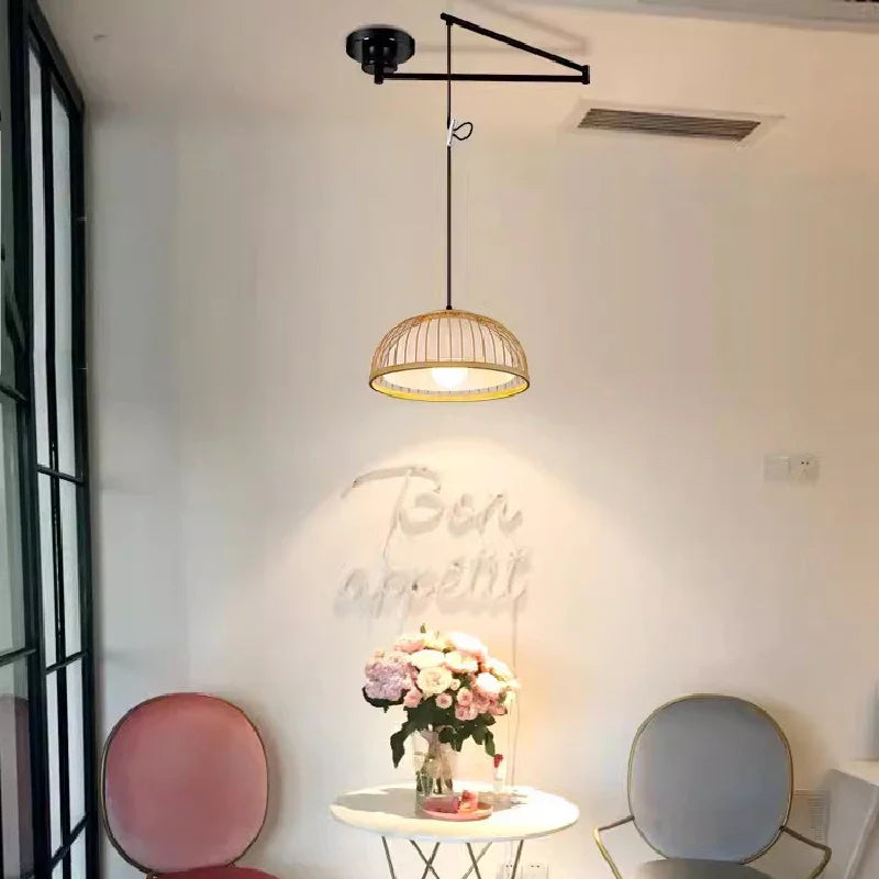 Sleek modern minimalist contemporary chandelier