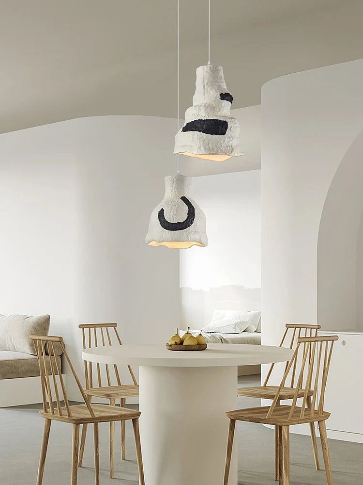 Minimalist Nordic Wabi-Sabi LED Chandelier for Bar Restaurant Homestay