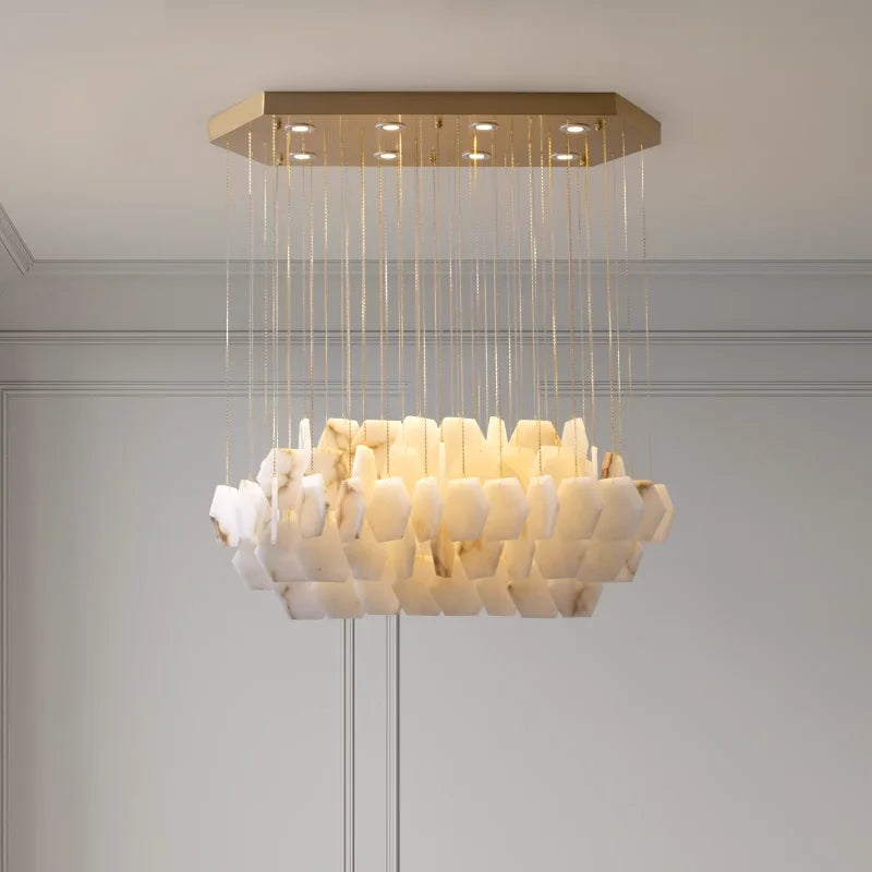 2024 Modern Natural Stone Chandelier for Interior Decoration