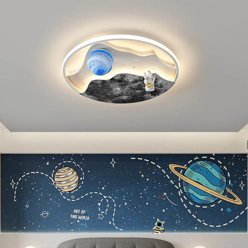 Astronaut Pendant Light, Illuminated Galaxy
