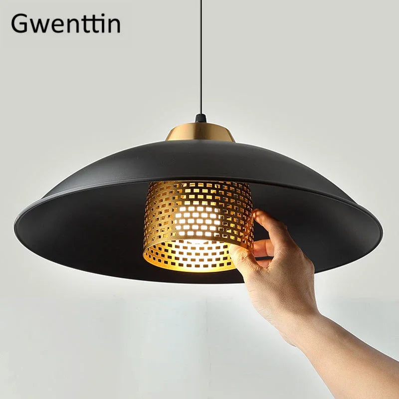 Elegant Vintage Black Industrial Chandelier
