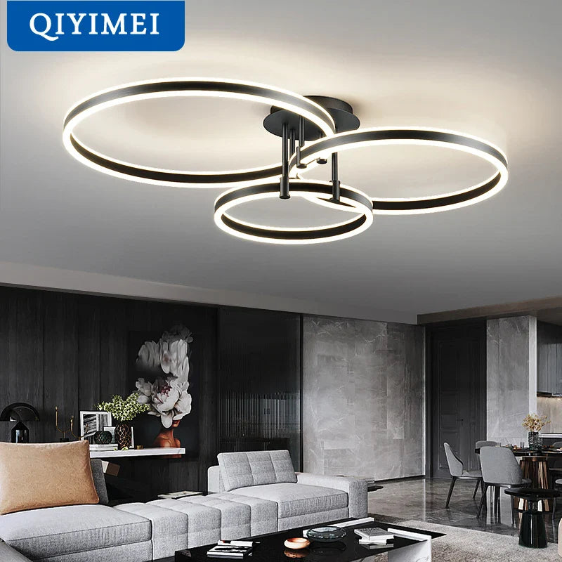 Acrylic LED chandelier with up and down lights