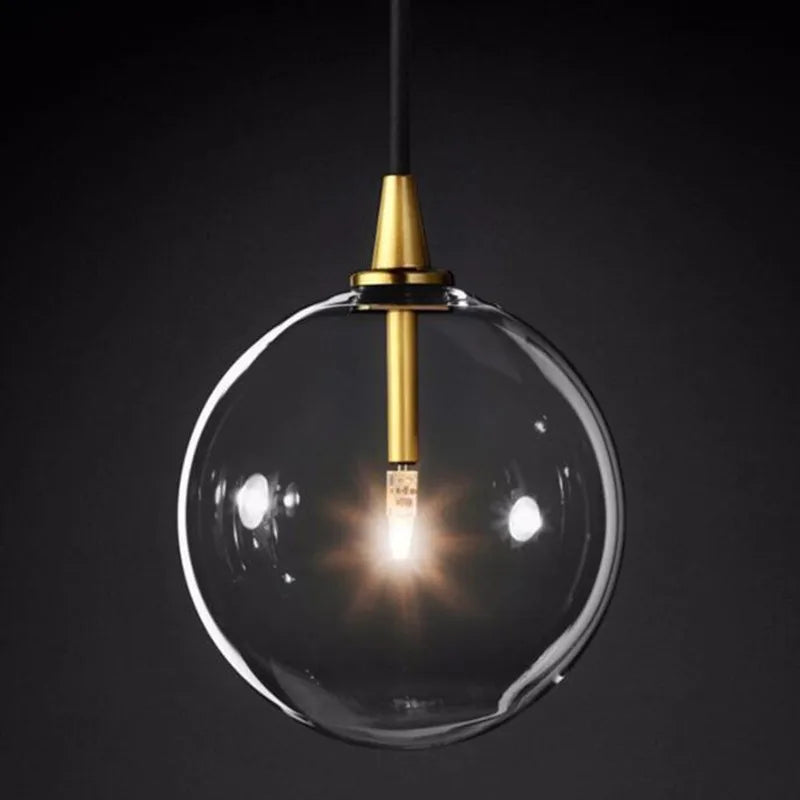 Nordic design clear glass chandelier for interior decoration