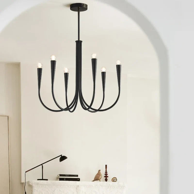 Gleaming gilded French chandelier