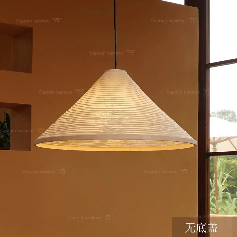 Wabi Sabi Japanese LED Rice Paper Chandelier