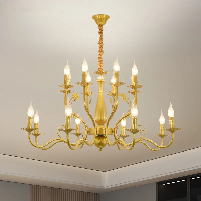Glamorous vintage wrought iron chandelier