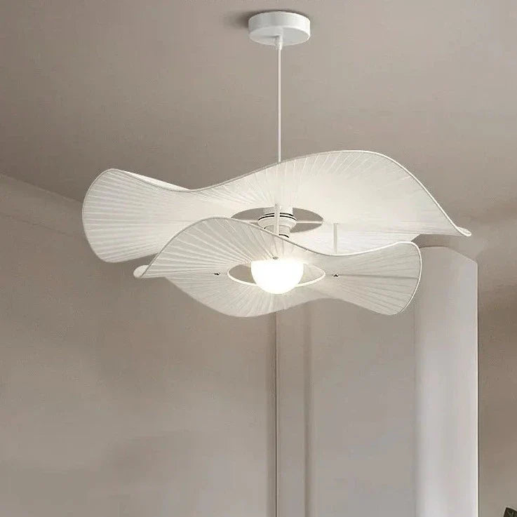 Nordic Design Fabric LED Chandelier Lights Bedroom Living Room Dining Room Home Decoration Flower