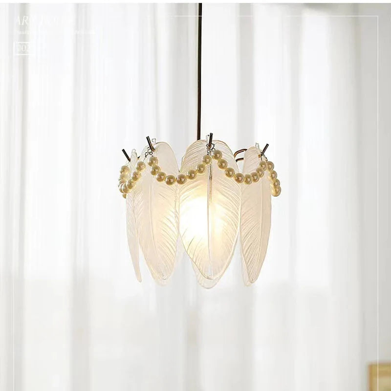 Modern Glass Chandelier, Minimalist Design for an Elegant Interior