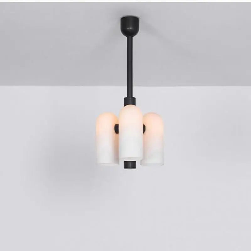 Milky glass chandelier modern elegant design pendant light