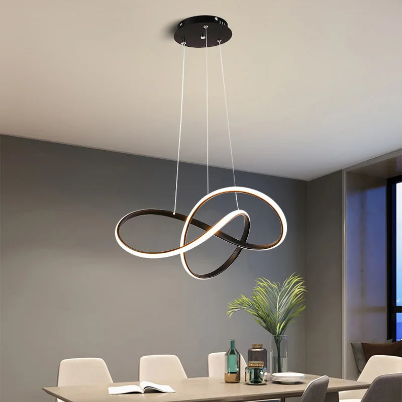 Elegant minimalist LED pendant light
