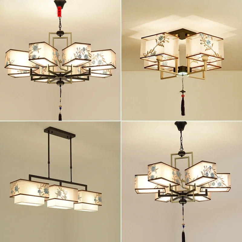 Elegant Minimalist Chinese Chandelier
