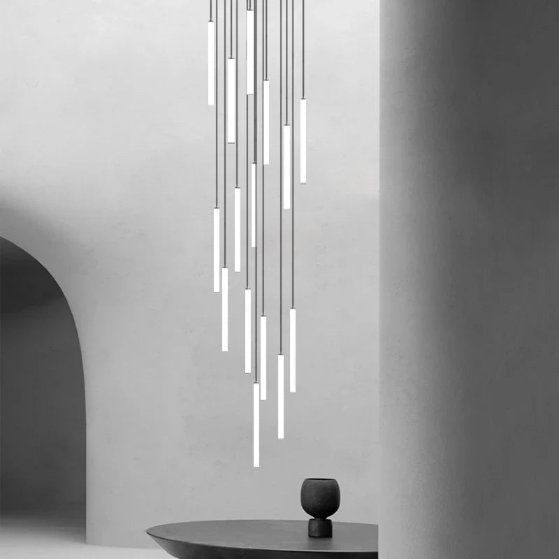Modern elegant suspended designer chandelier