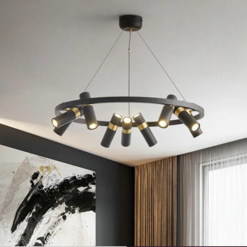 Modern LED industrial design chandelier for interior decoration