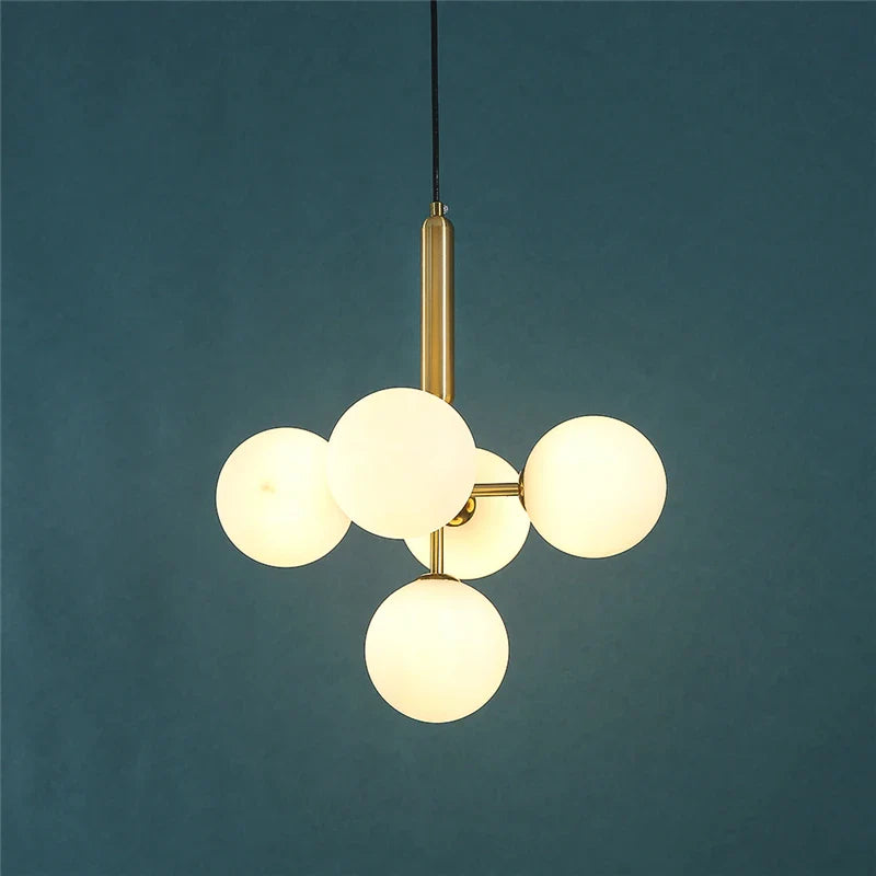 Modern minimalist multi-head grape-shaped Italian style chandelier