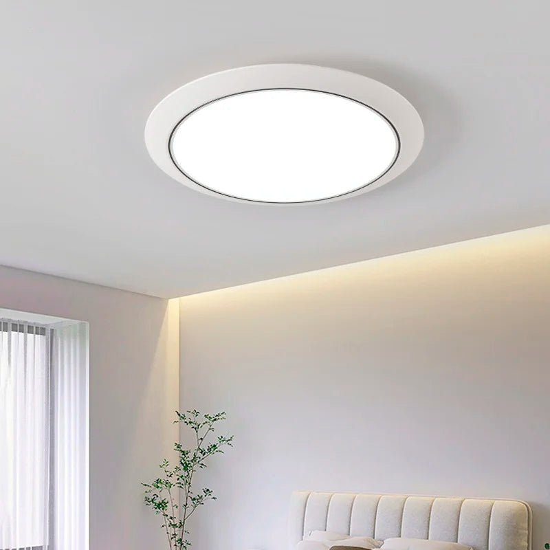 modern minimalist ultra-thin circular LED tri-proof chandelier