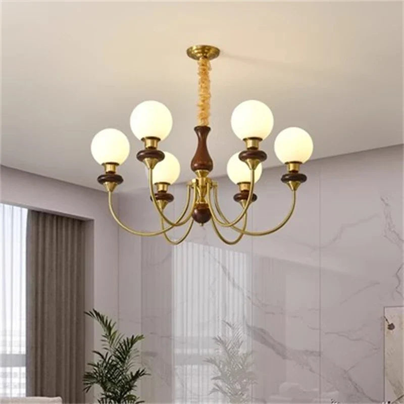 Retro pendant light, vintage lighting design.