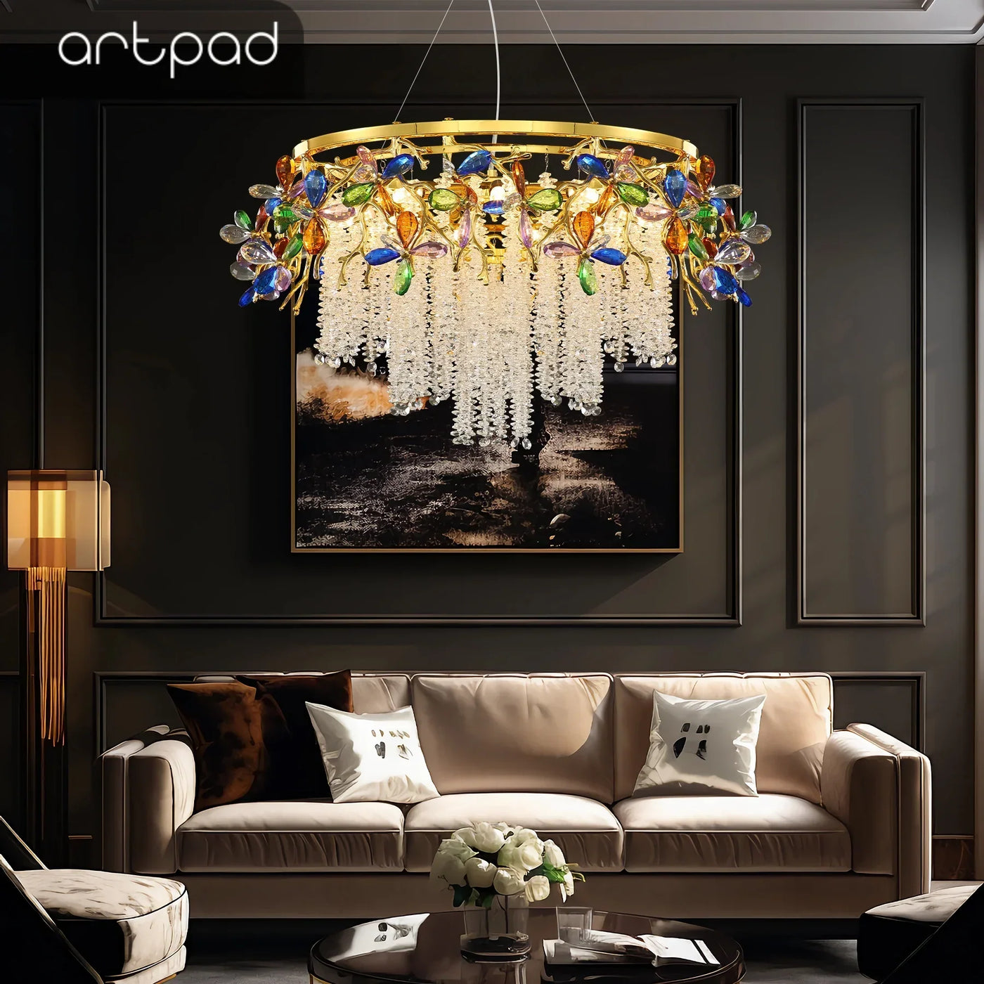 Sumptuous Crystal Chandelier Luminous Design